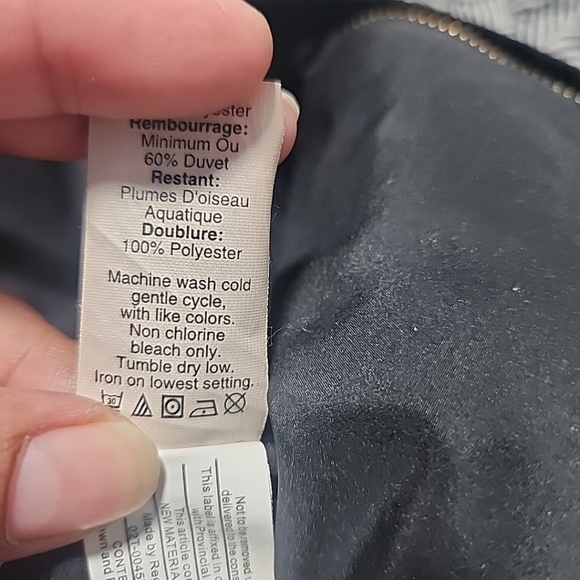 J. Crew Down Quilted Puffer Vest Womens XSmall Herringbone Black Cream - Picture 8 of 8